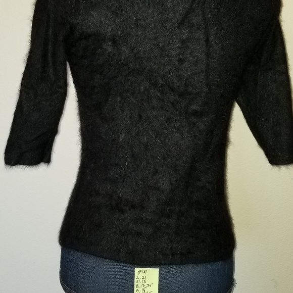 #181, N W/O T, size S, Classiques Entier, angora blend turtleneck short sleeve - Picture 11 of 13